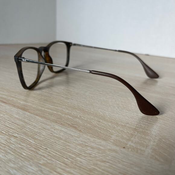 Ray-Ban RB4187 Chris 856/13 Sunglasses FRAMES ONLY Brown Rubber 54-18-145 Italy - Picture 8 of 12